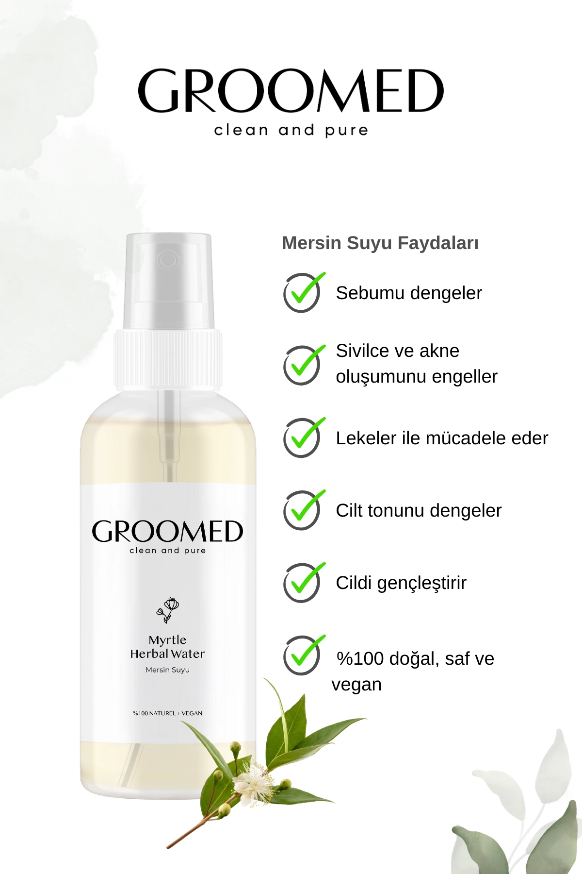 Groomed Mersin Suyu 100 Ml