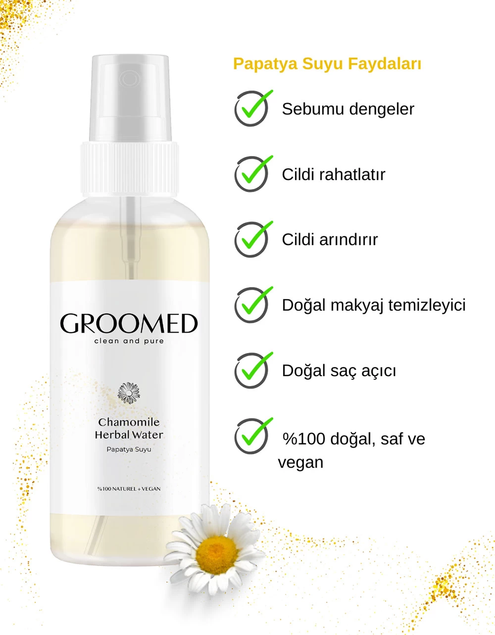 Groomed Papatya Suyu 100 Ml