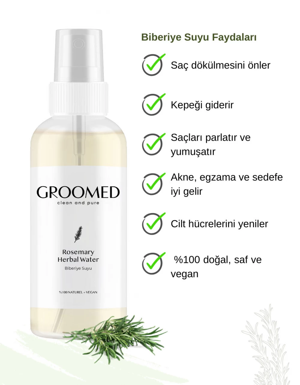 Groomed Biberiye Suyu 100 Ml